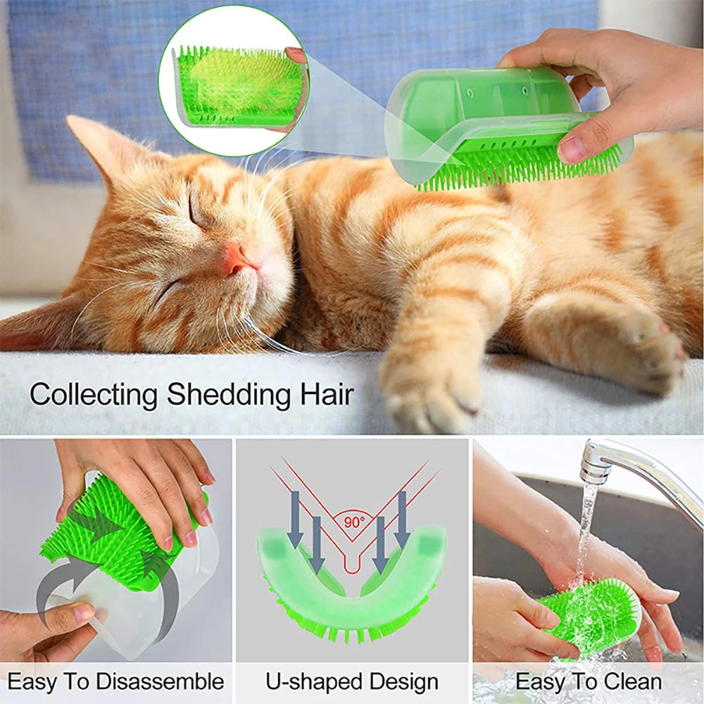 The Corner Nook™ — Self-Grooming Cat Brush, 2-Pack